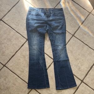 Buckle Women's Dark Blue Flare Jeans